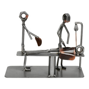 Metalowa figurka kardiologa jako elegancki prezent dla lekarza