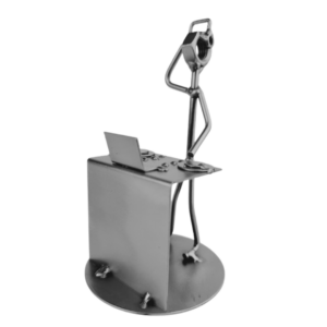 metalowa figurka dj przy konsoli muzycznej doskonaly prezent upominek jubileusz