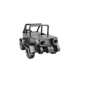 Metalowa figurka jeepa – oryginalny prezent dla miłośnika motoryzacji
