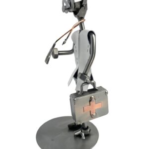 metalowa figurka lekarz ze stetoskopem prezent dla lekarza upominek